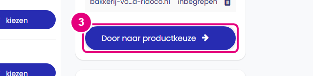 STRATO: klik op Door naar productkeuze.